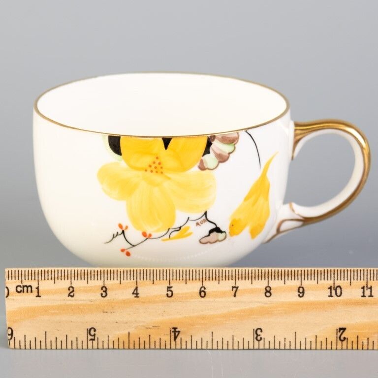 Art Deco Paragon Fine Hand Painted Gilt Porcelain Teacup photo for sale