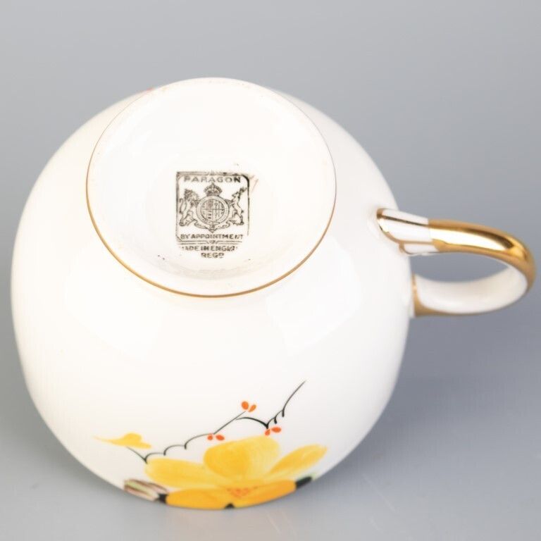 Art Deco Paragon Fine Hand Painted Gilt Porcelain Teacup photo furniture