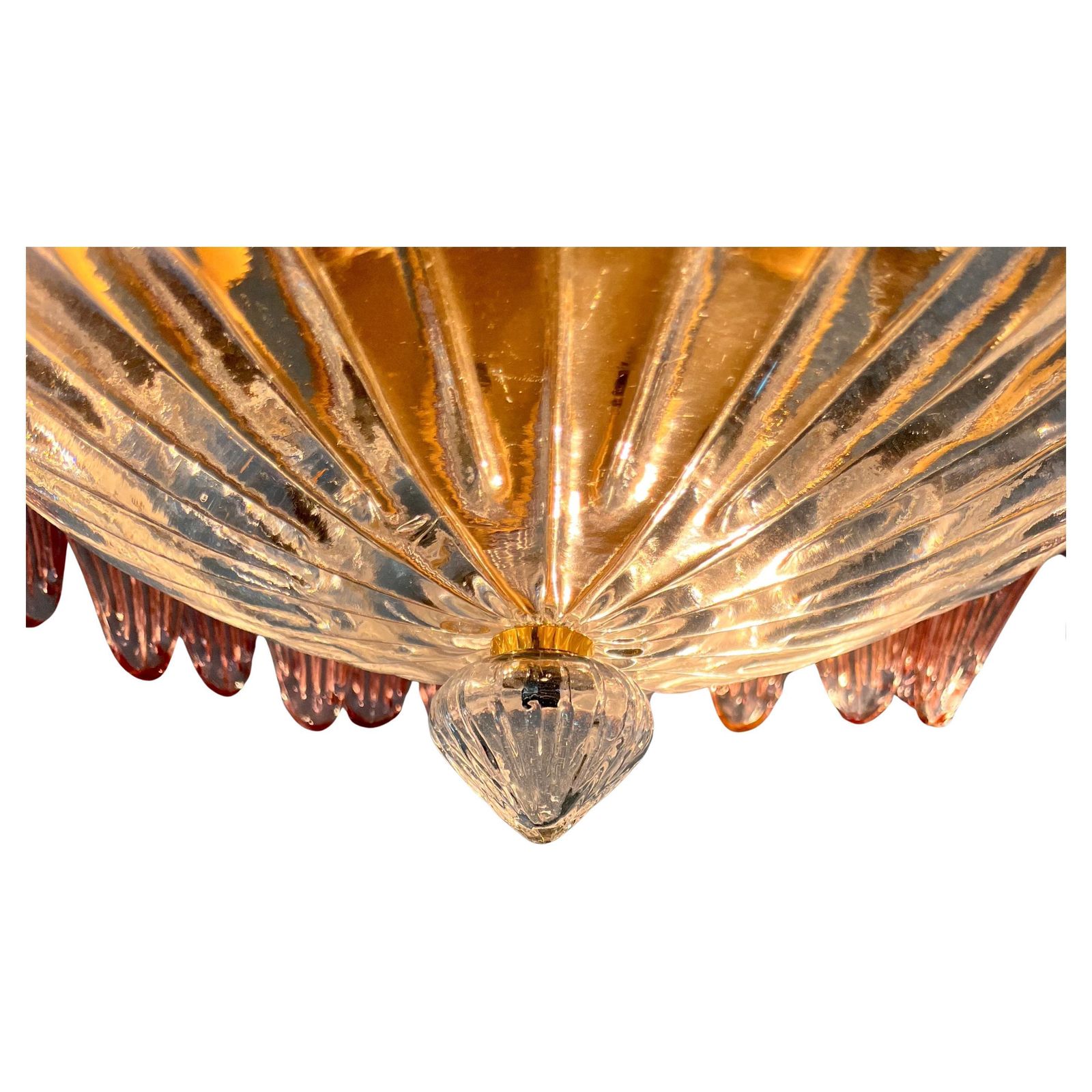 photo buy Pair Mid 20th Century Pink Murano Chandelier