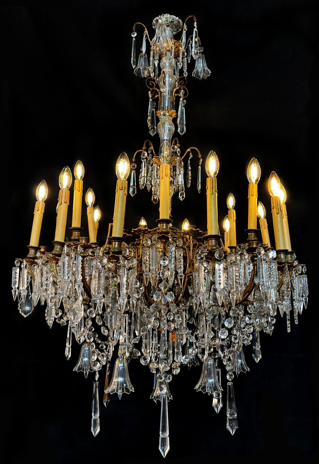 Majestic Bohemian Chandelier. Wien 1930s photo furniture