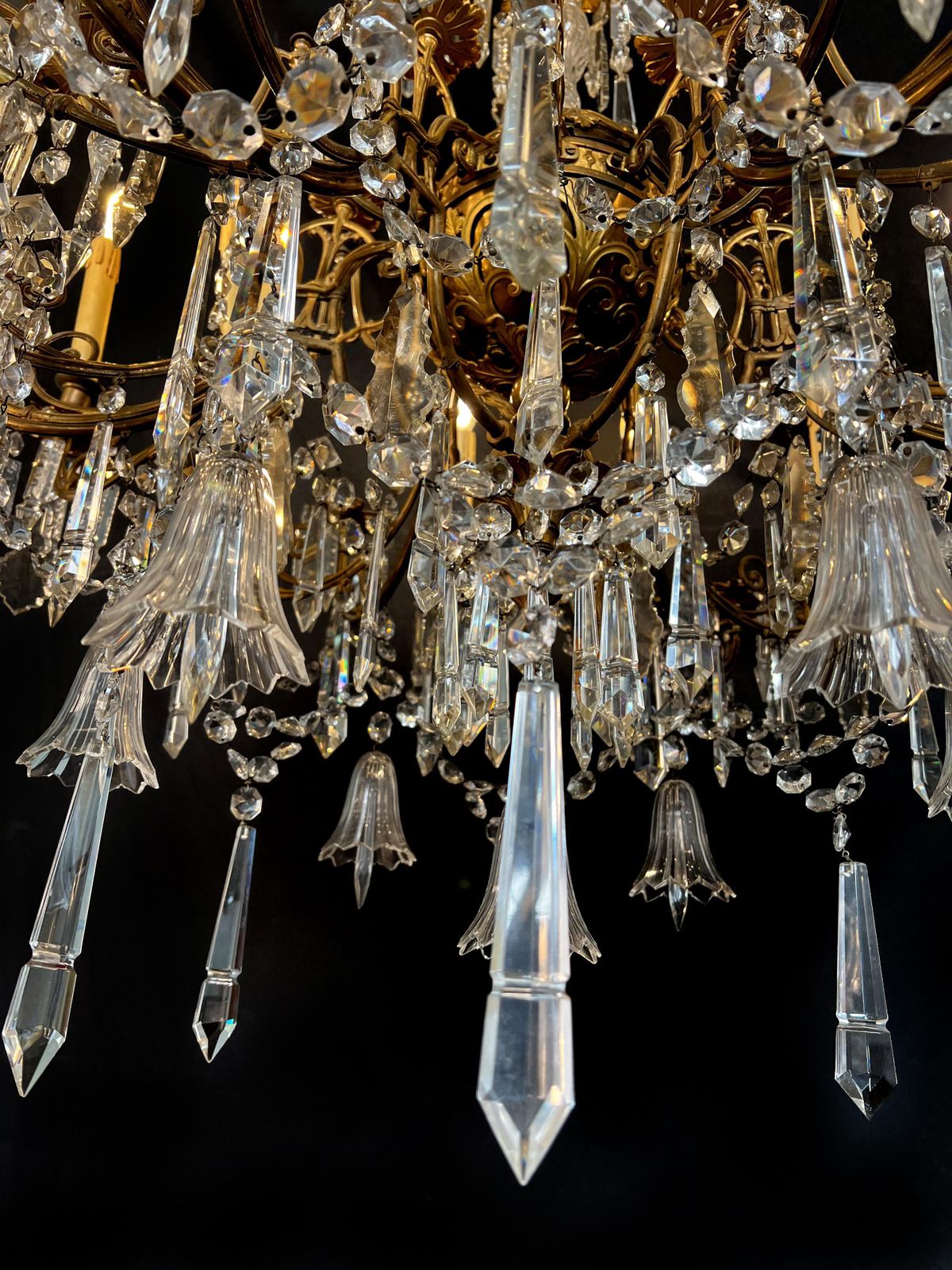 photo for sale Majestic Bohemian Chandelier. Wien 1930s