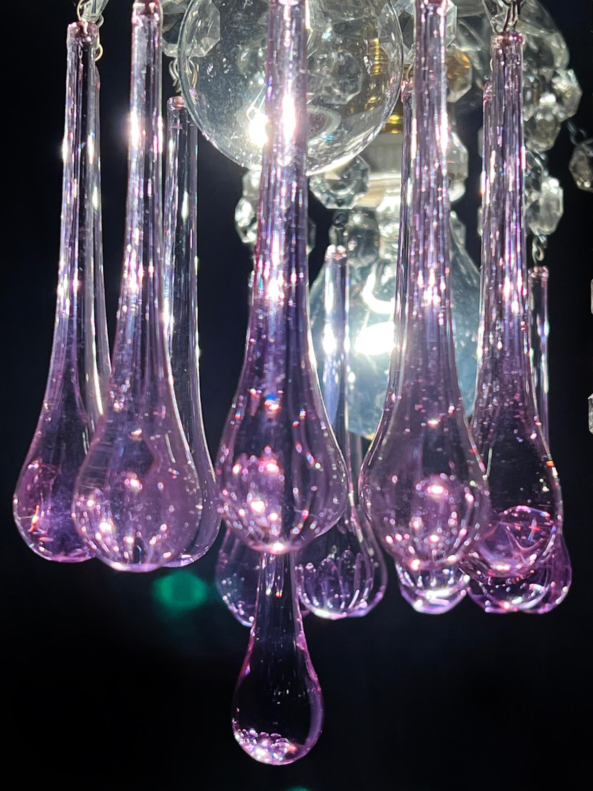 Liz Taylor's Tears Murano Chandelier 1950s photo 3706.0