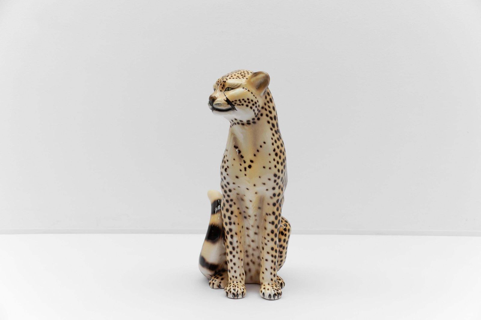 photo furniture Realistic Ceramic Cheetah By Favaro Cecchetto, 1960s Italy