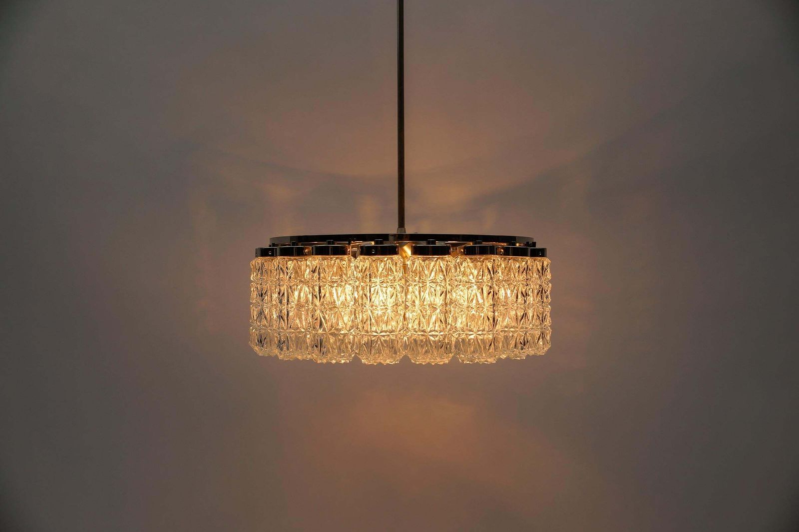 Crystal Glass Chandelier From Kalmar Leuchten, 1960s photo Lighting