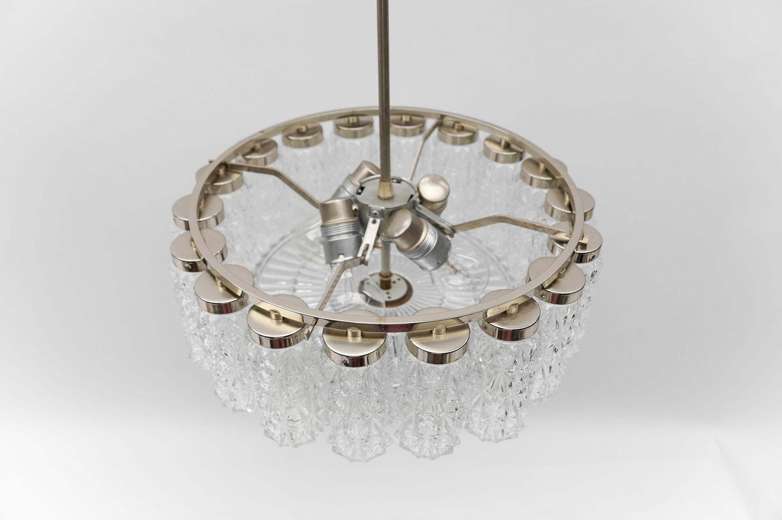 photo for sale Crystal Glass Chandelier From Kalmar Leuchten, 1960s