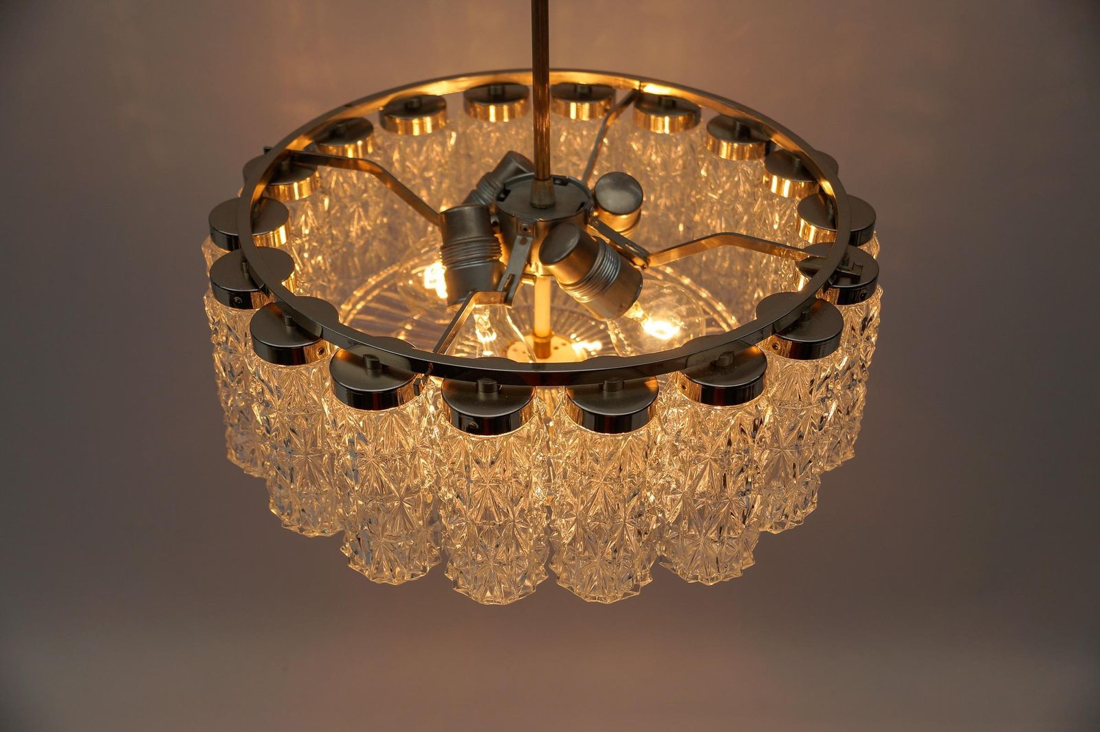 Lighting Crystal Glass Chandelier From Kalmar Leuchten, 1960s photo