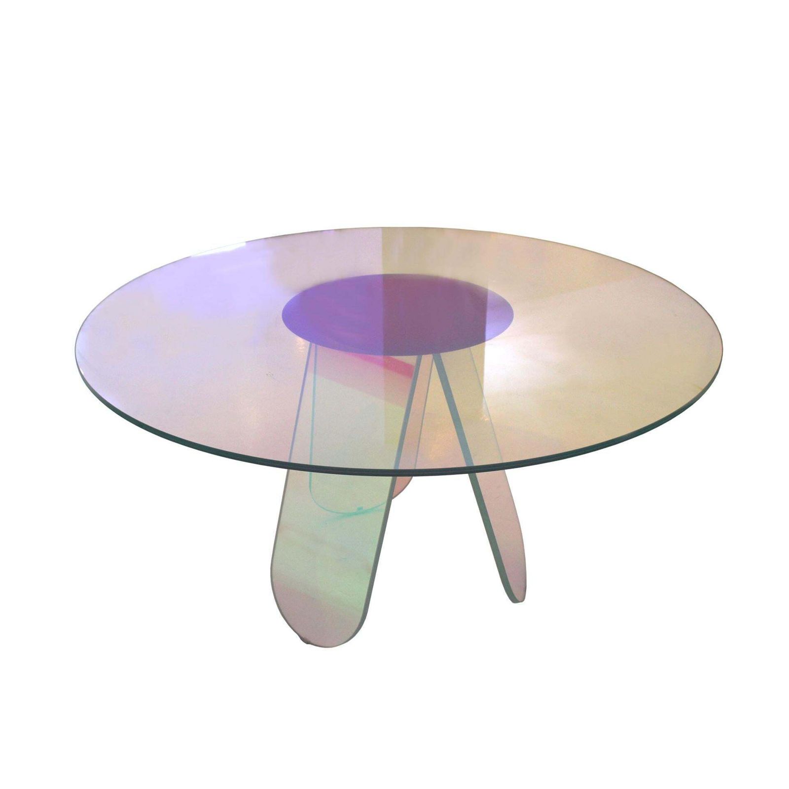Shimmer Circular Table Made Of Art Glass And Desgined By Patricia Urquiola photo furniture