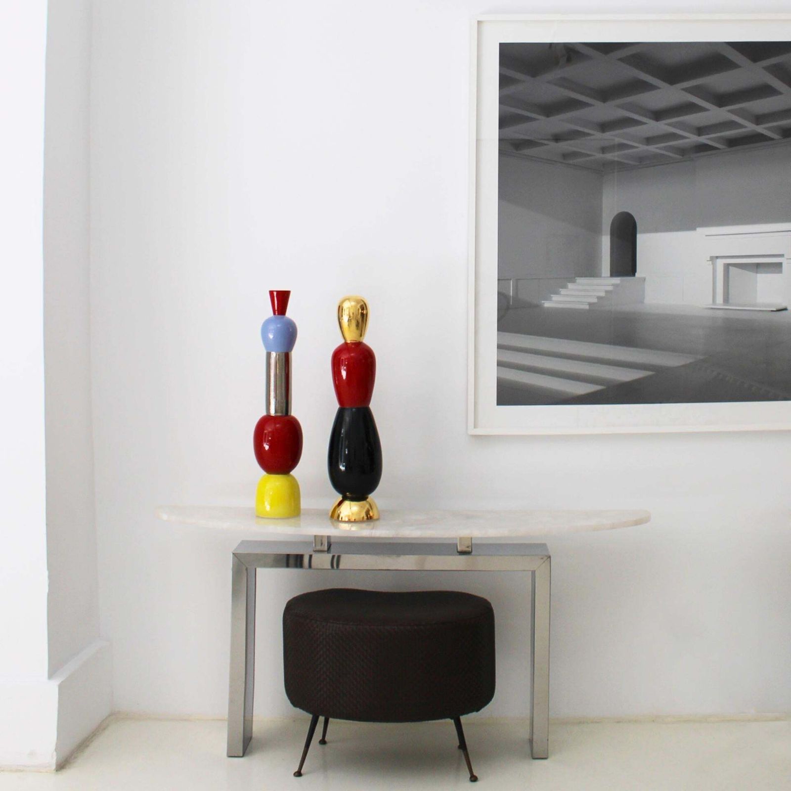 Gold Red Black Totem Designed By Alessandro Mendini. Italy photo buy