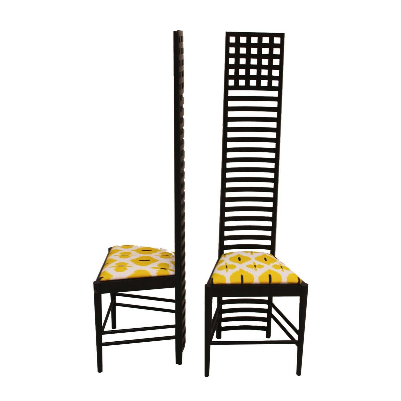 Mid Century Modern Mackintosh "292 Hill House 1" Italian Pair Of Ashwood Chairs photo furniture