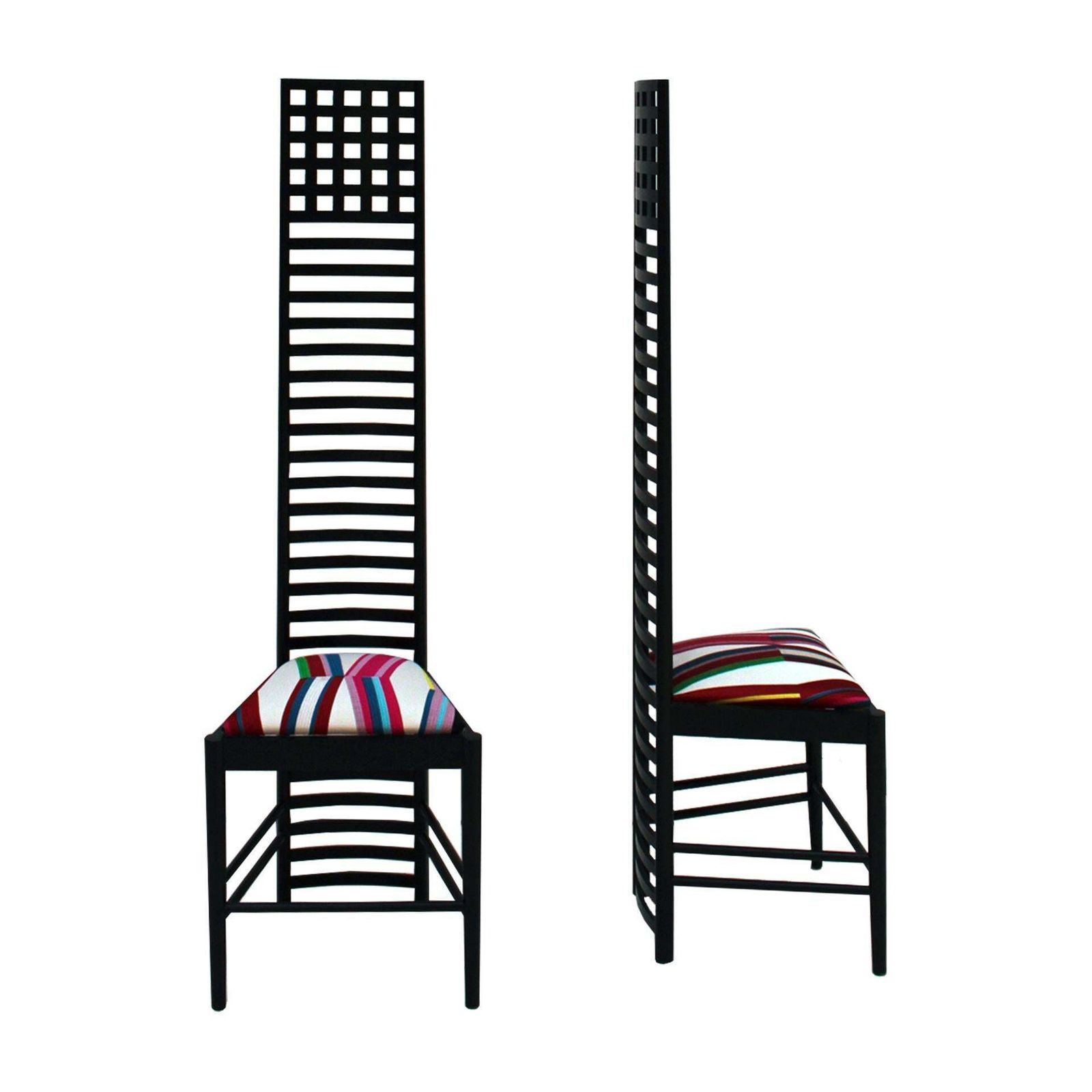 Mid Century Modern Mackintosh "292 Hill House 1" Italian Pair Of Ashwood Chairs photo for sale