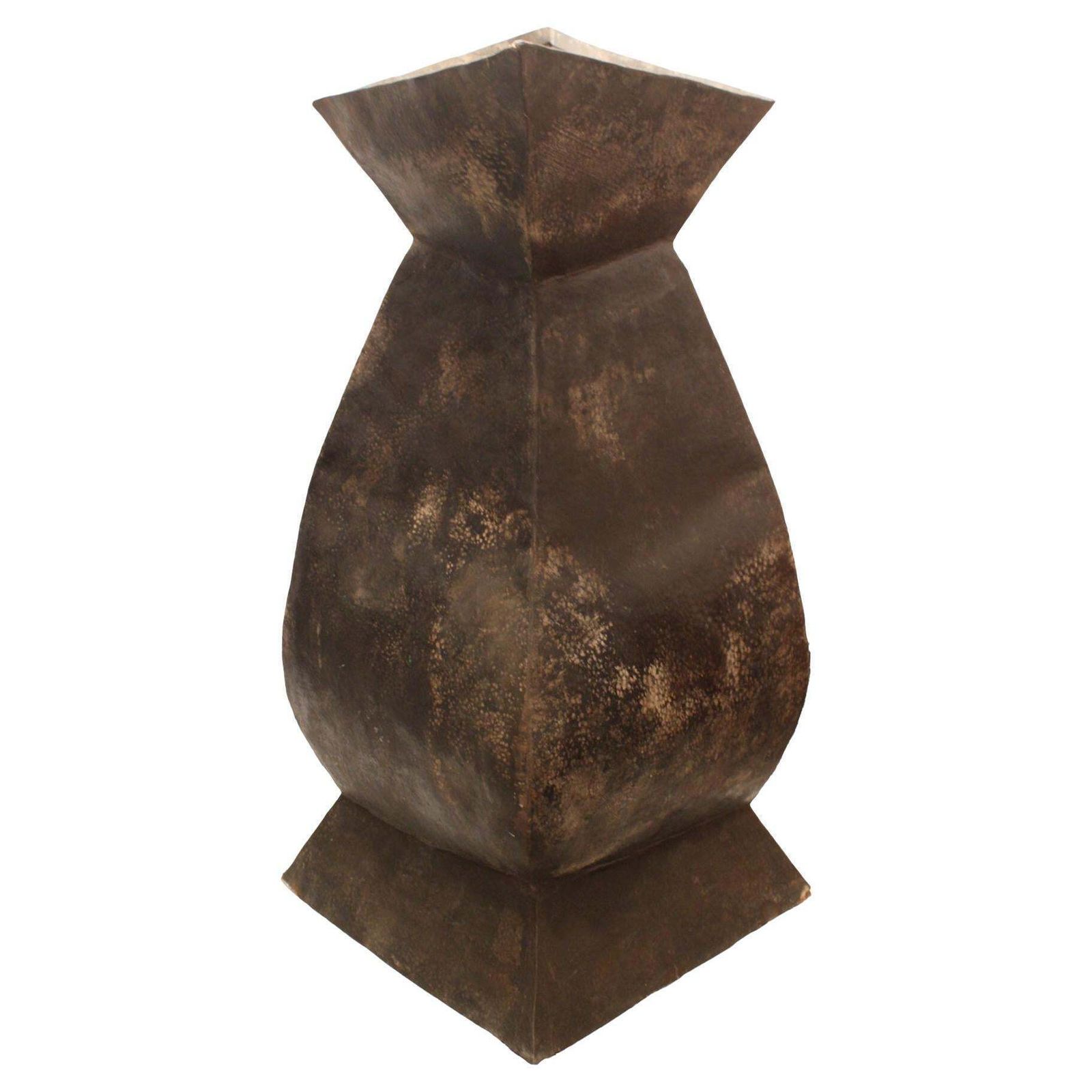 Moroccan Large Vessel   Sculpture Made Of Hammered Metal
