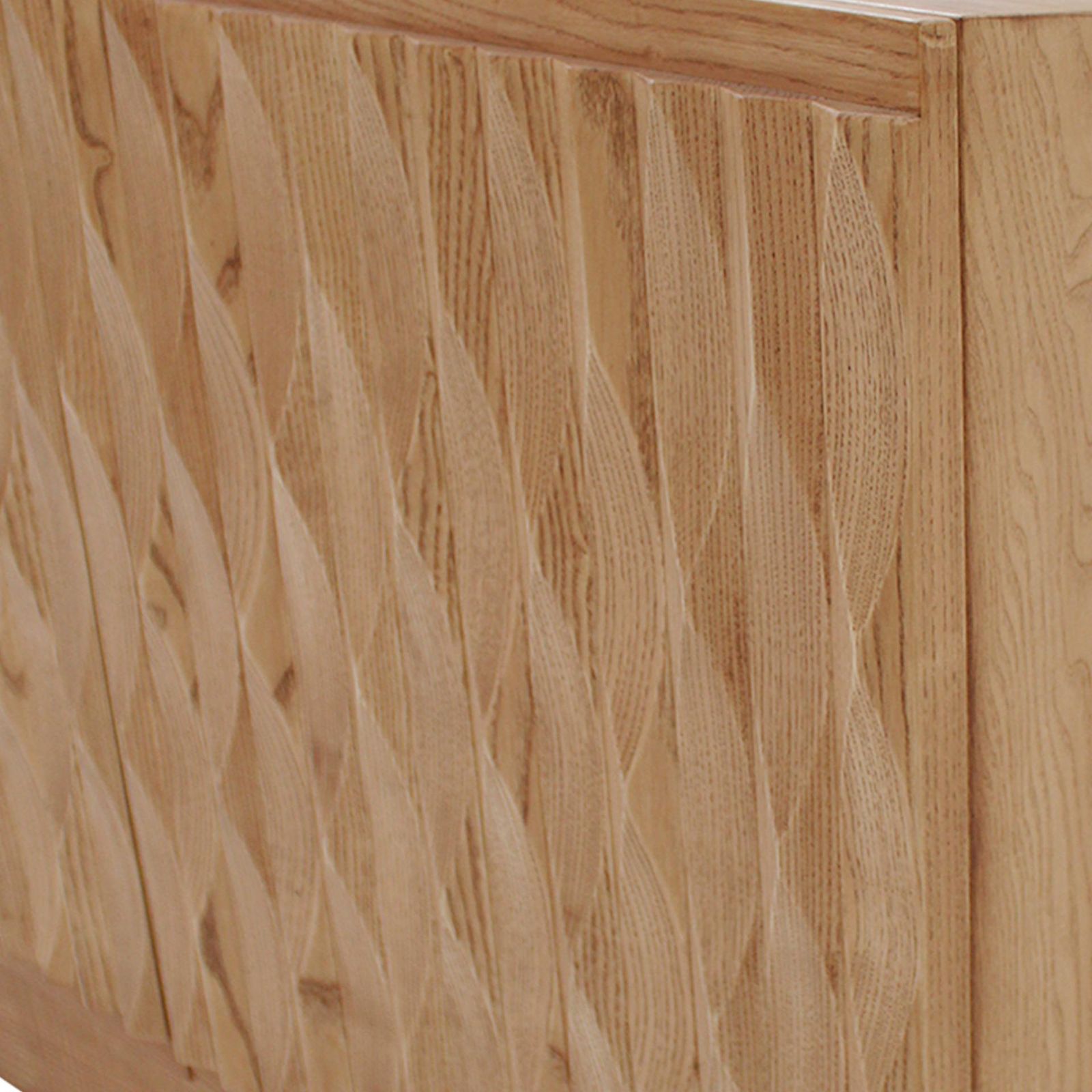 Italian Oak Wood Sideboard With Hand Carved Patterns In The Doors, Italy photo buy