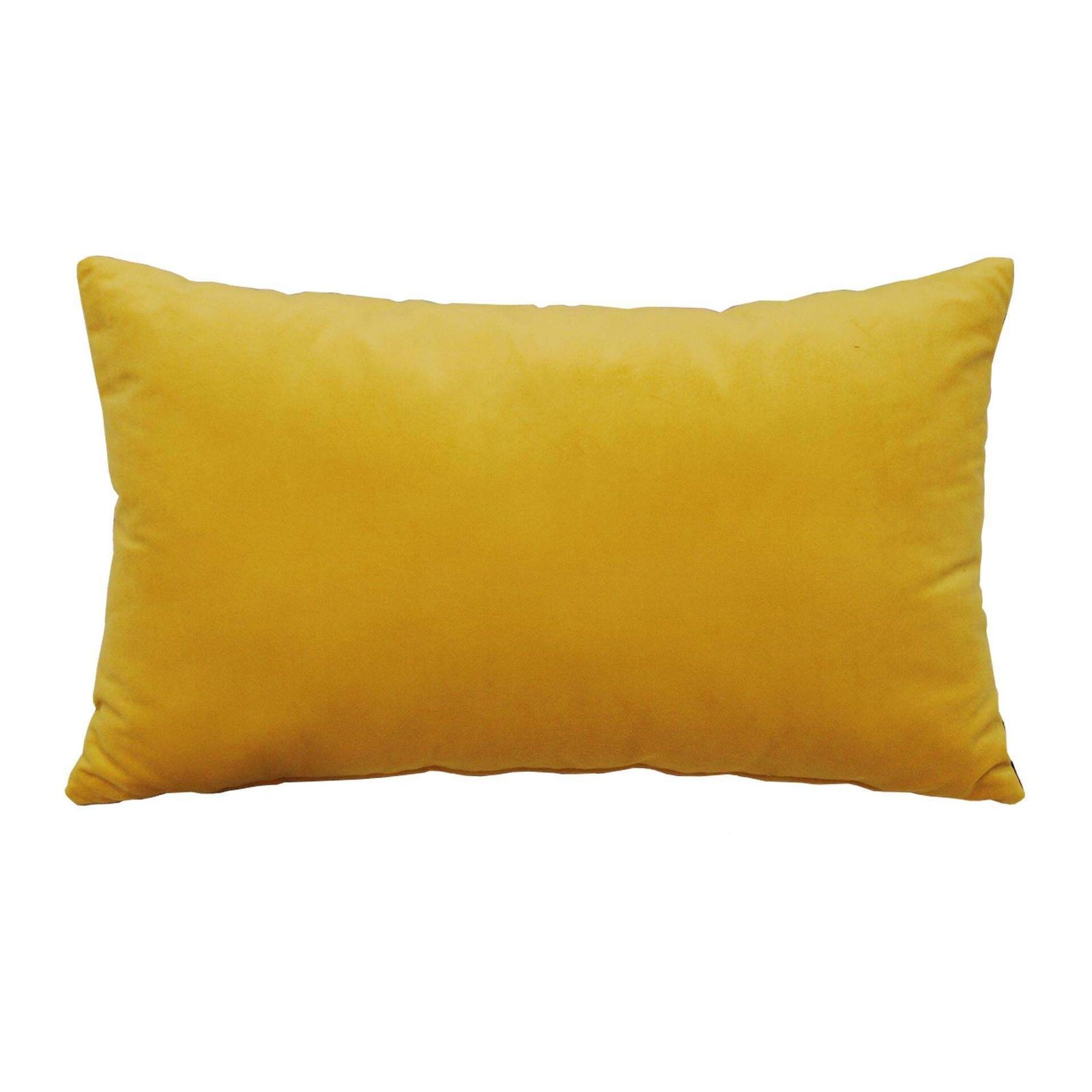 Pair Of Cushions With Contemporary Jungle Print & Yellow Velvet And Cotton photo Textiles