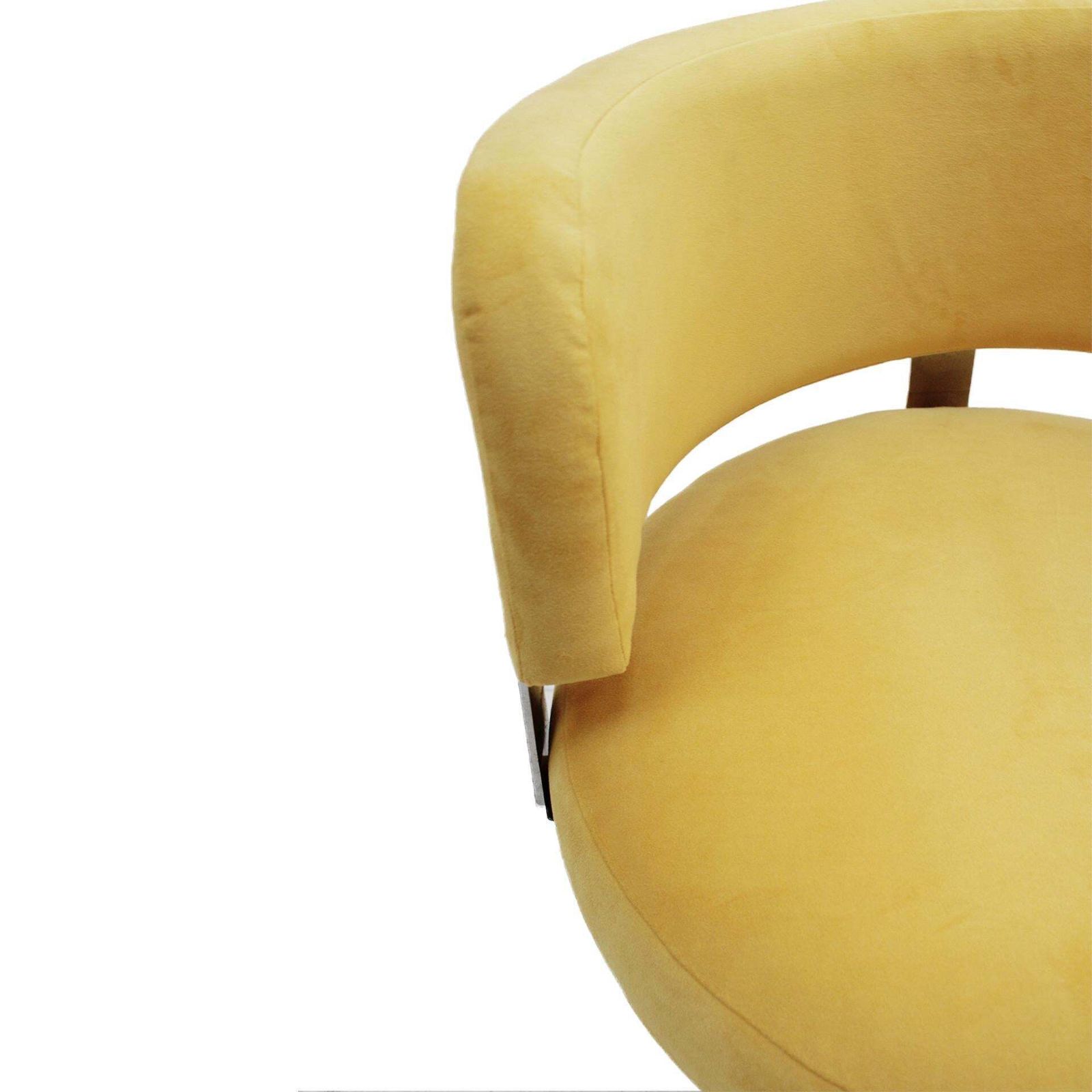 photo furniture Pair Of Bauhaus Style Chairs For Pizzi Arredamenti Upholstered In Yellow Cotton