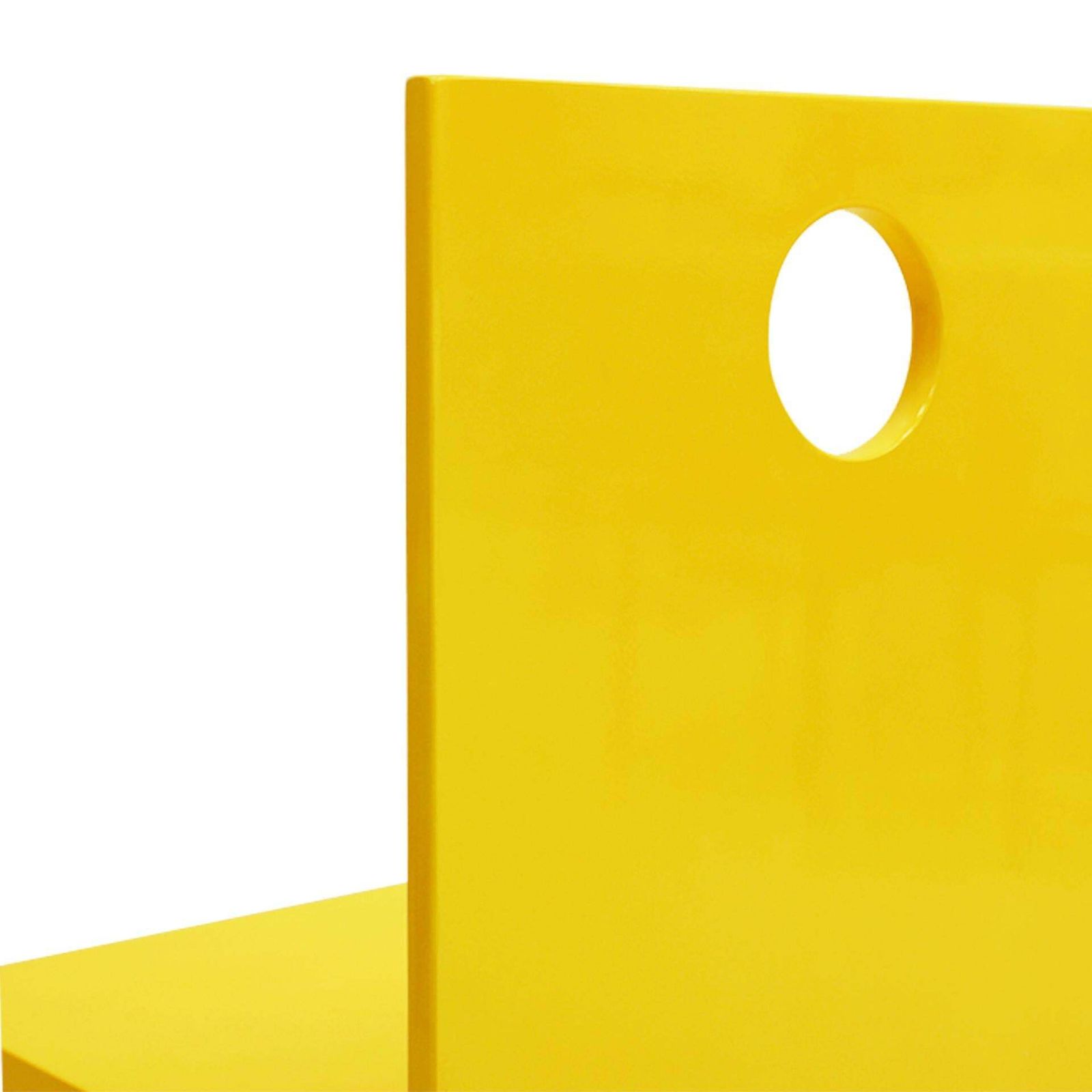 Pair Of Italian Yellow Lacquered Chairs Made Of Wood photo 1587.0