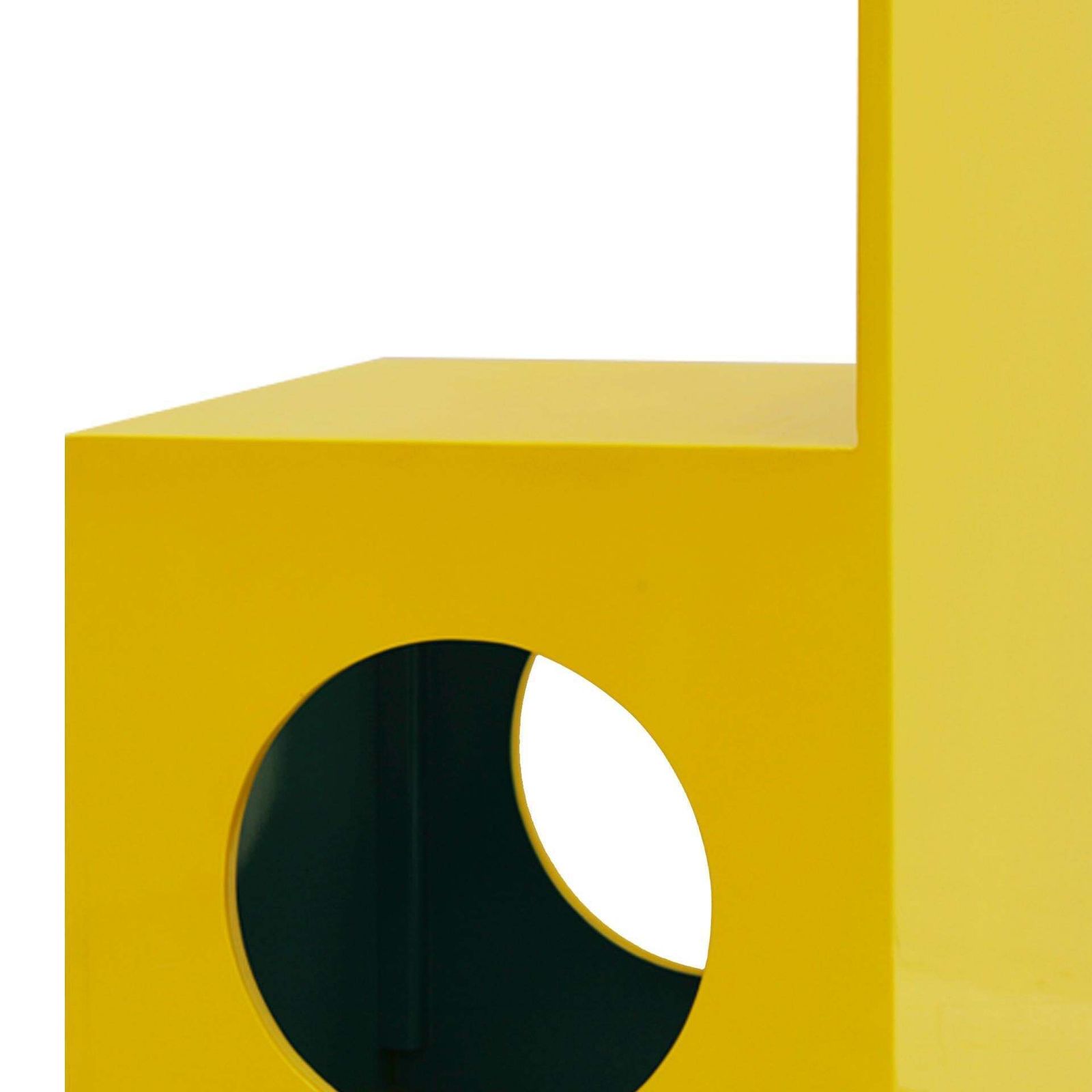 Pair Of Italian Yellow Lacquered Chairs Made Of Wood photo vinterior