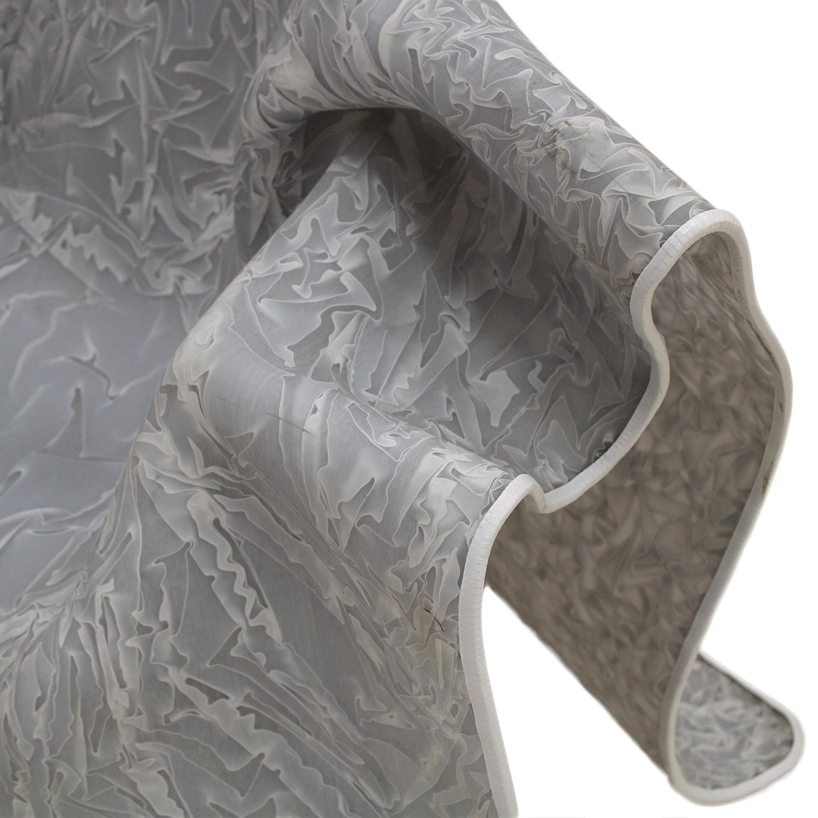 Sculptural Organic Grey Chair Made Of Fiberglass, Italy, 1980s photo vinterior