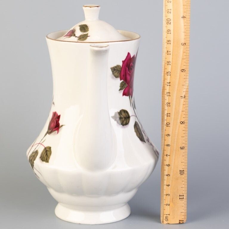 David Bradbury Fine Porcelain Roses Basket photo for sale