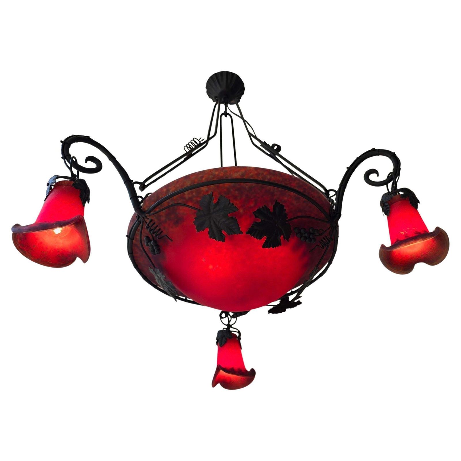 Art Deco Chandelier In The Style Of Müller Frères photo vinterior