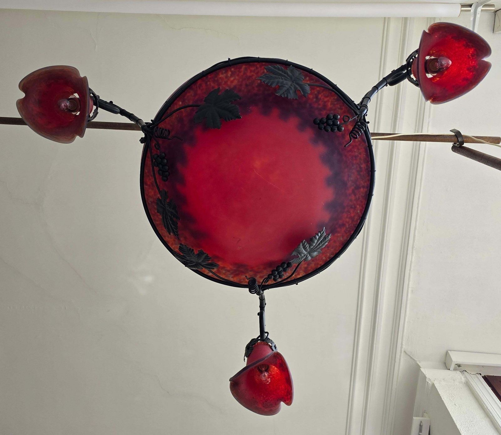 photo for sale Art Deco Chandelier In The Style Of Müller Frères