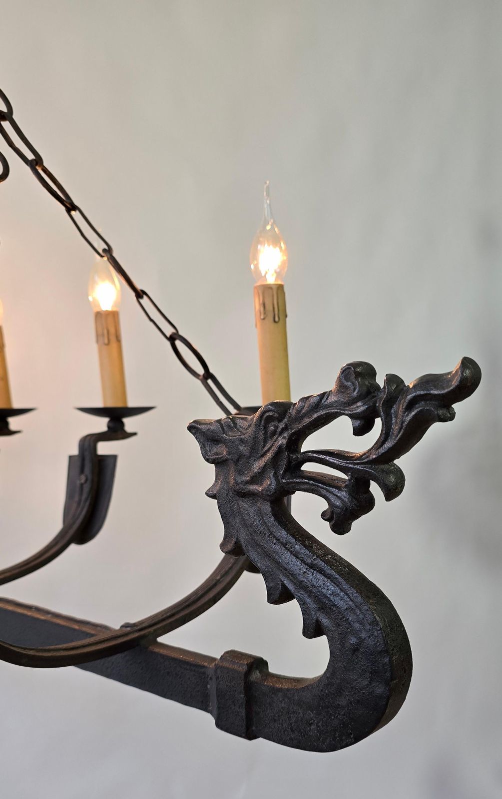 photo buy Viking Ship Dragon Boat Chandelier