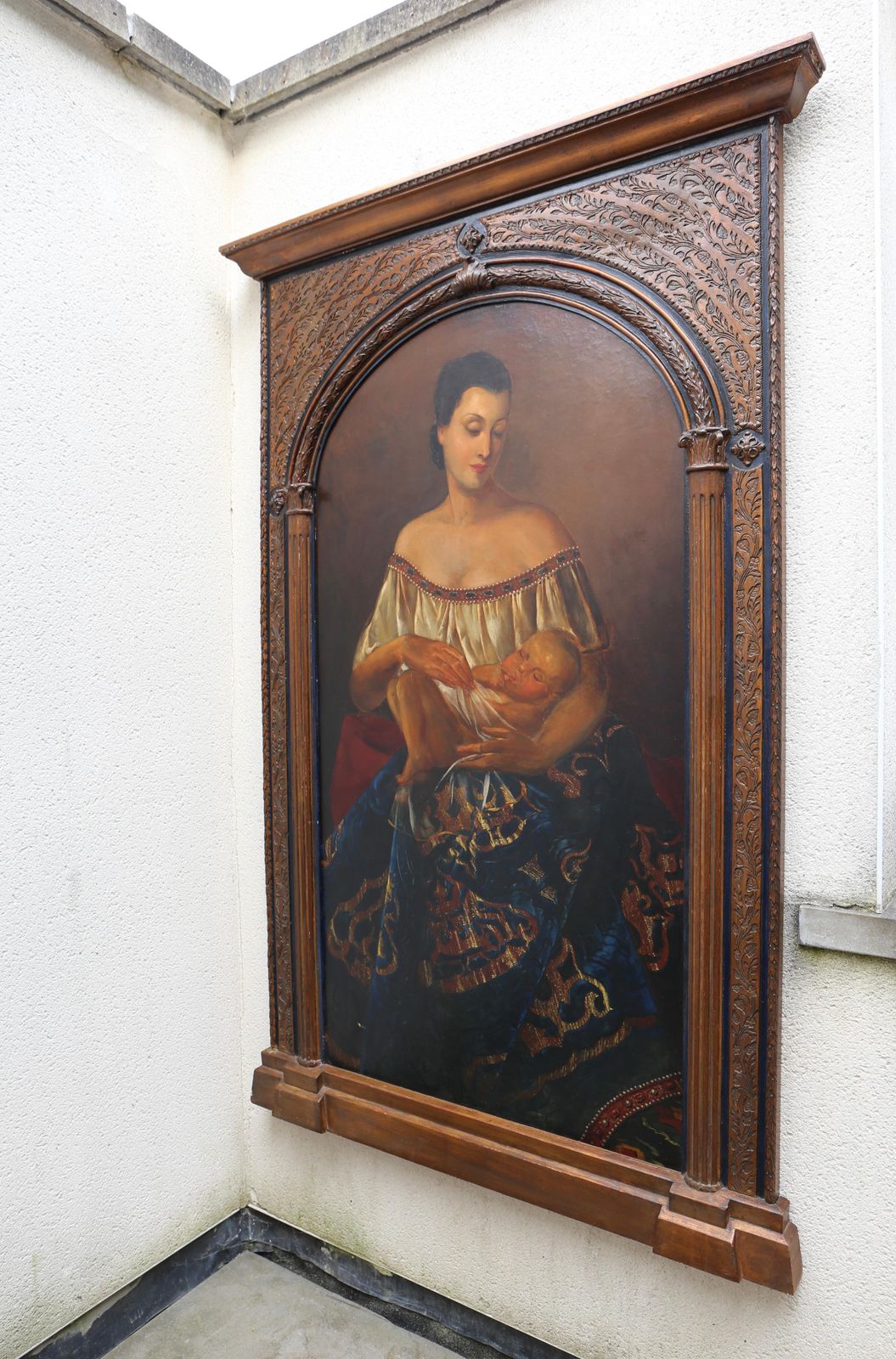 Italian Painting Of Madonna And Child photo Art