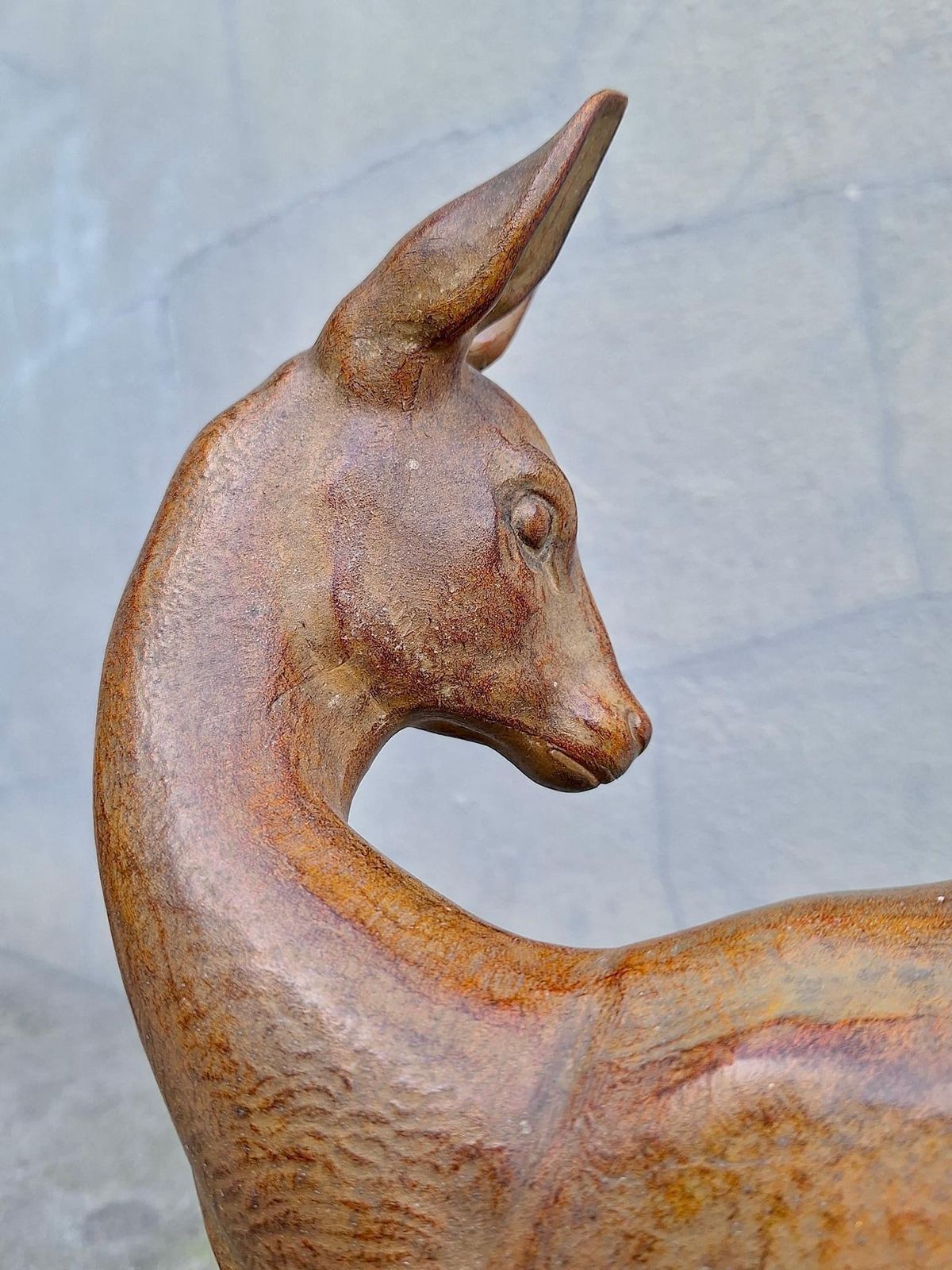 photo furniture Art Deco Bronze Depicting A Doe And Its Fawn On A Black Marble Base