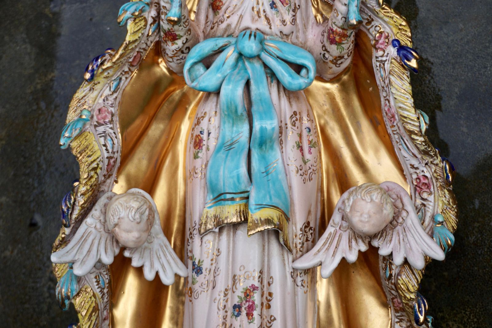 2230.0 Rare Italian Porcelain Madonna By Paolo Marioni photo