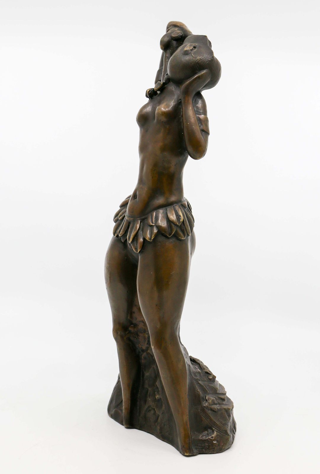 photo furniture African Ethiopian Hamar Woman, Patinated And Polished Bronze Sculpture