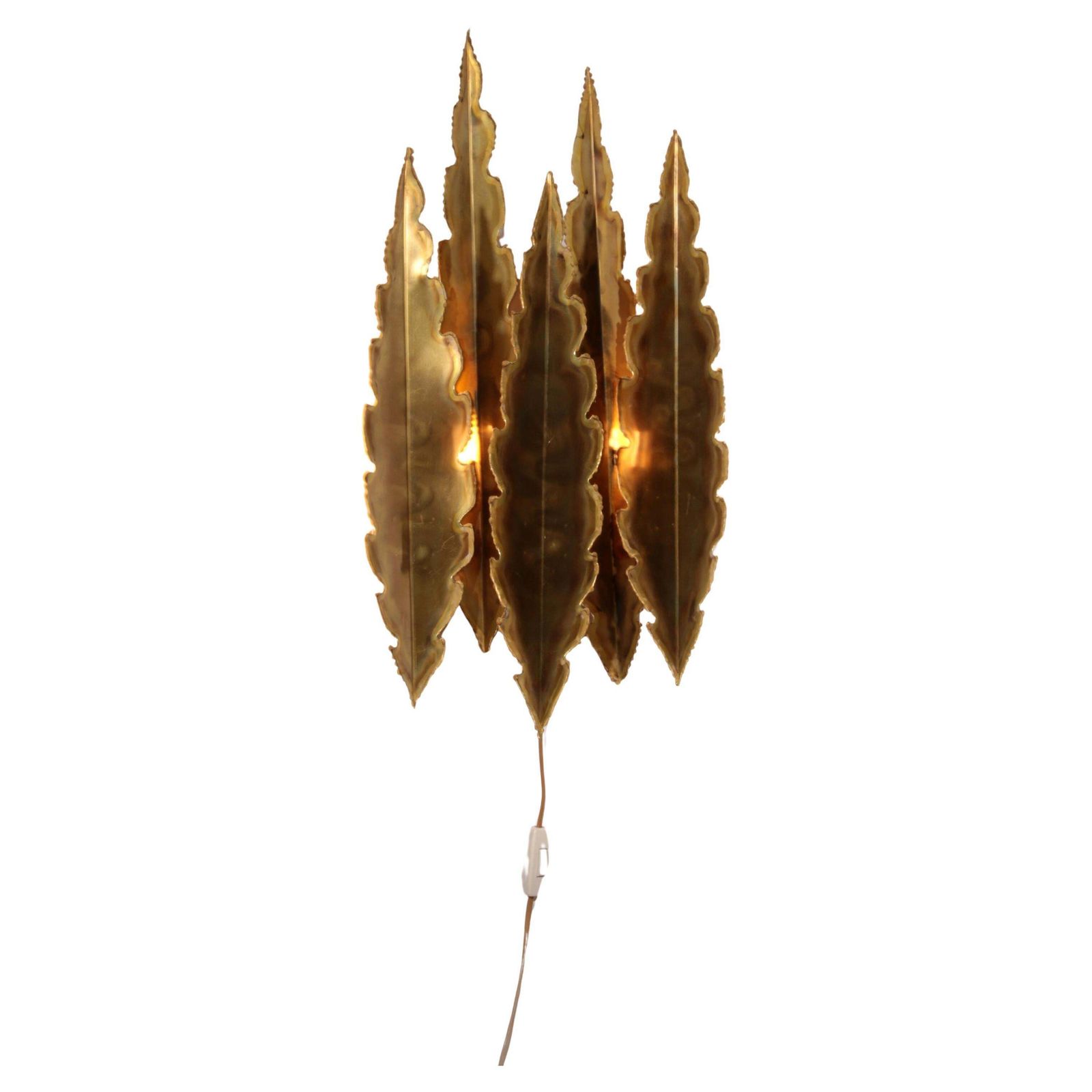 Holm Sörensen Brutalist Copper Wall Lamp Large Model Denmark
