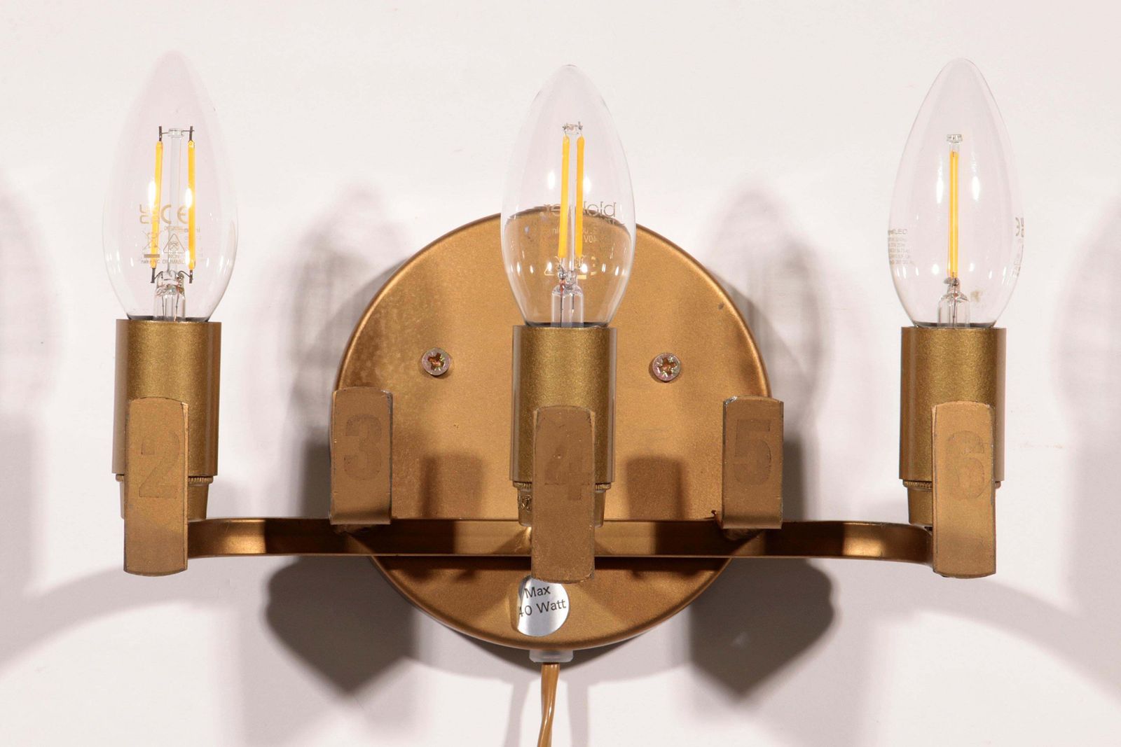 Lighting Holm Sörensen Brutalist Copper Wall Lamp Large Model Denmark photo