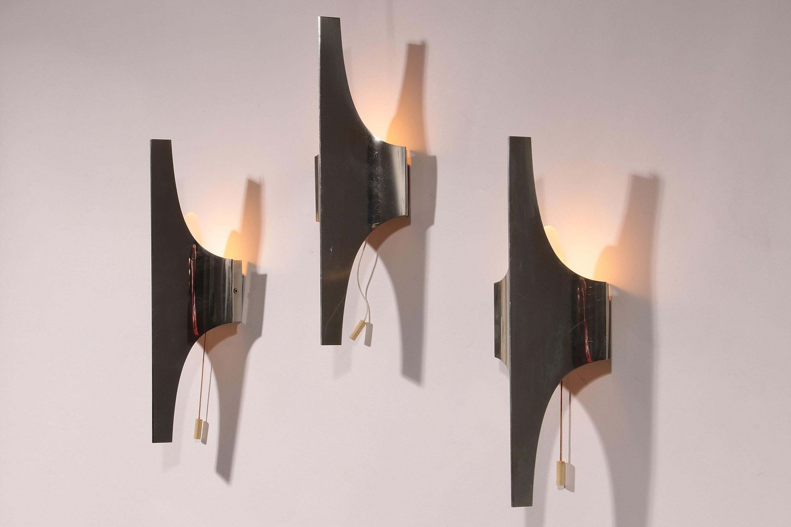 Mid Century Silver Wall Lamp By Wilhelm Braun Feldweg – Doria Leuchten, Germany photo Lighting