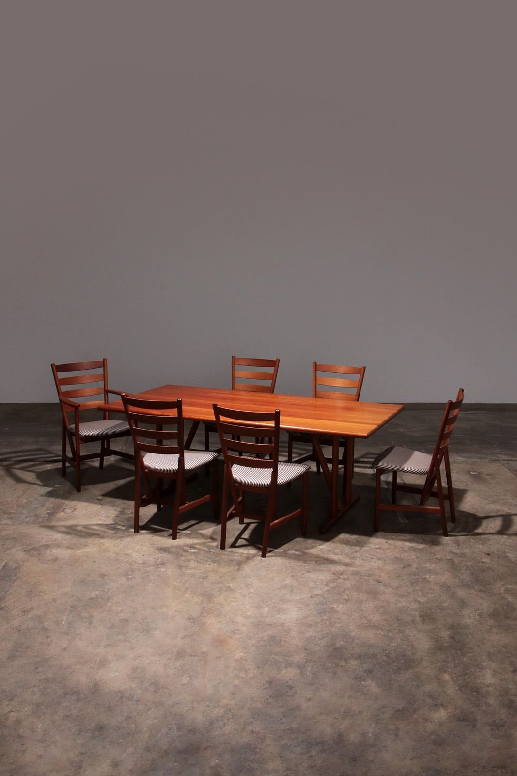 Hansen Sorensen Dining Room Table With 6 Chairs, 1970 Denmark photo furniture