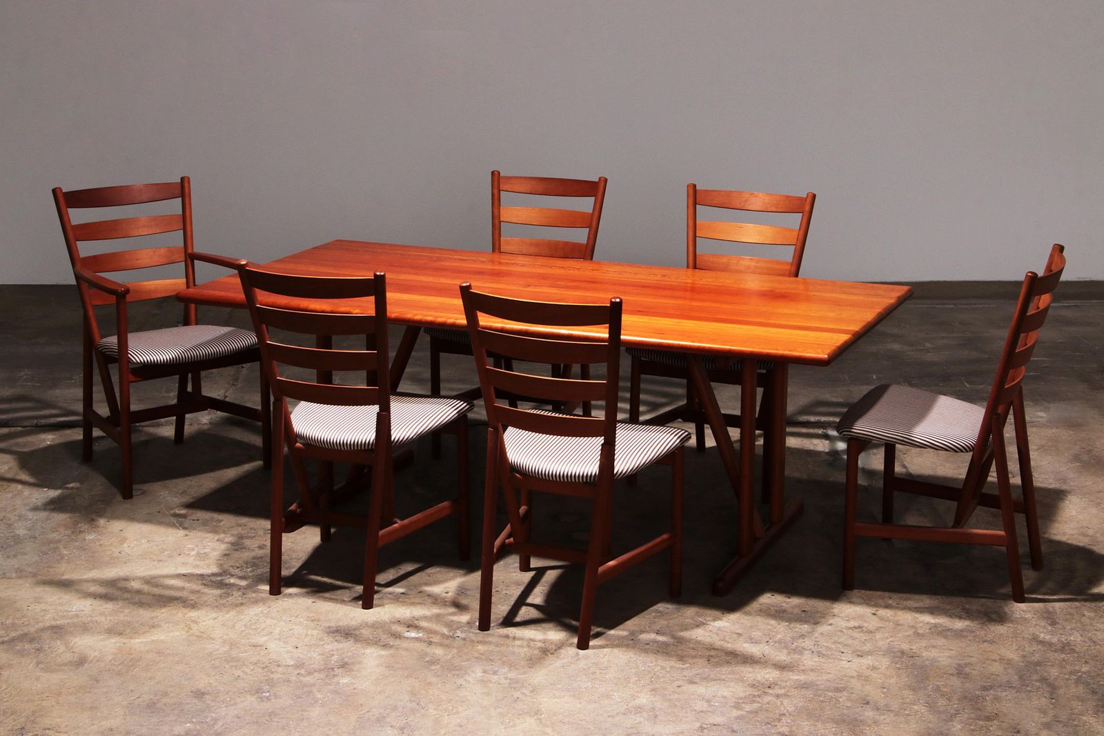 Hansen Sorensen Dining Room Table With 6 Chairs, 1970 Denmark photo for sale