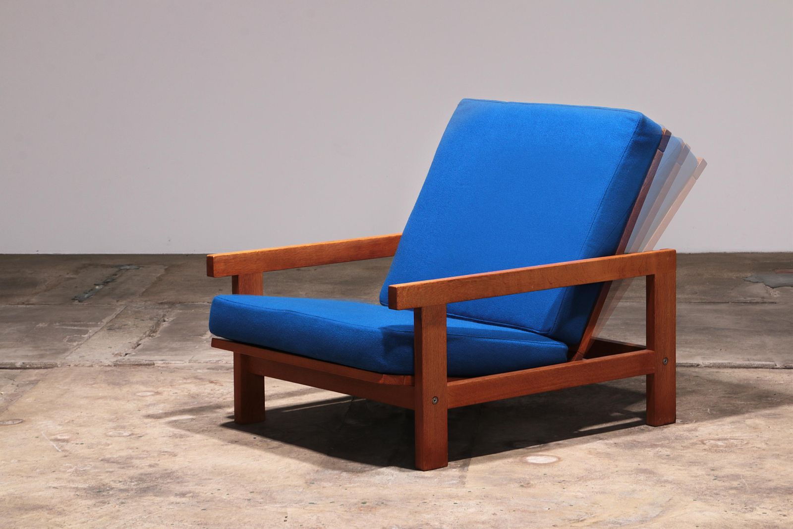 Hans J Wegner Ge421 Getama Oak Relax Armchair With Adjustable Backrest photo Furniture