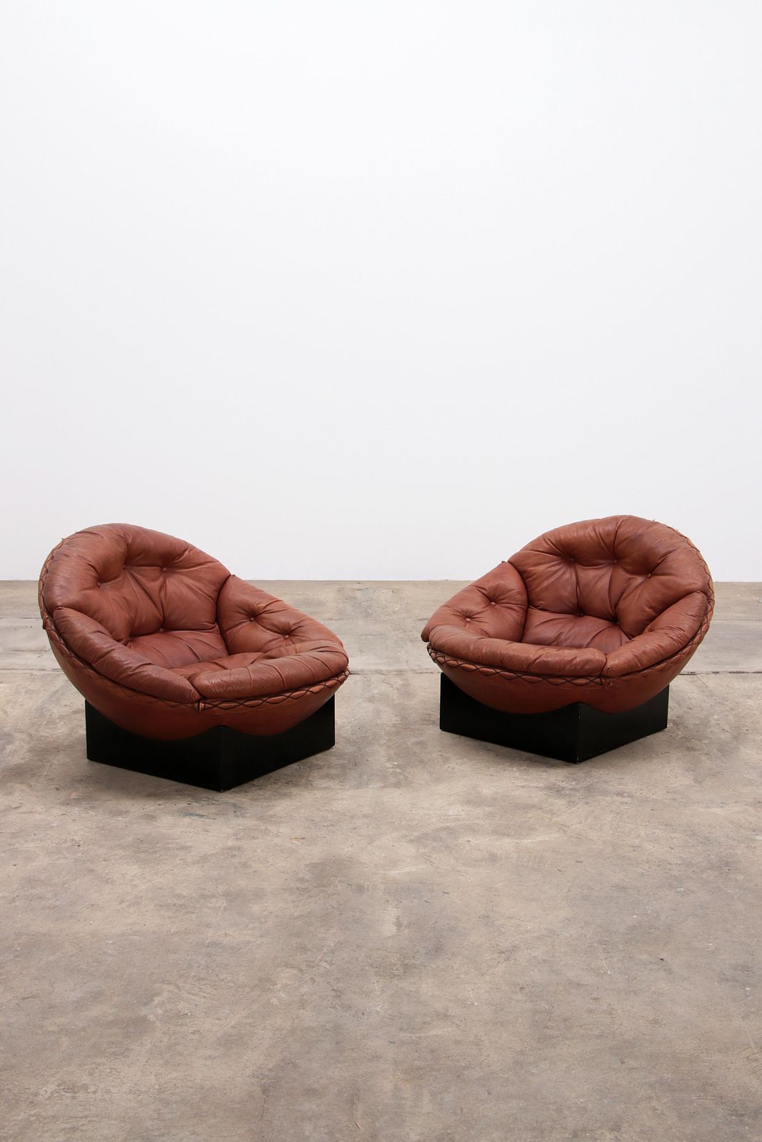 Lounge Set In Cognac Color By Illum Wikkelsø For Ryesberg Møbler, 1970 photo furniture