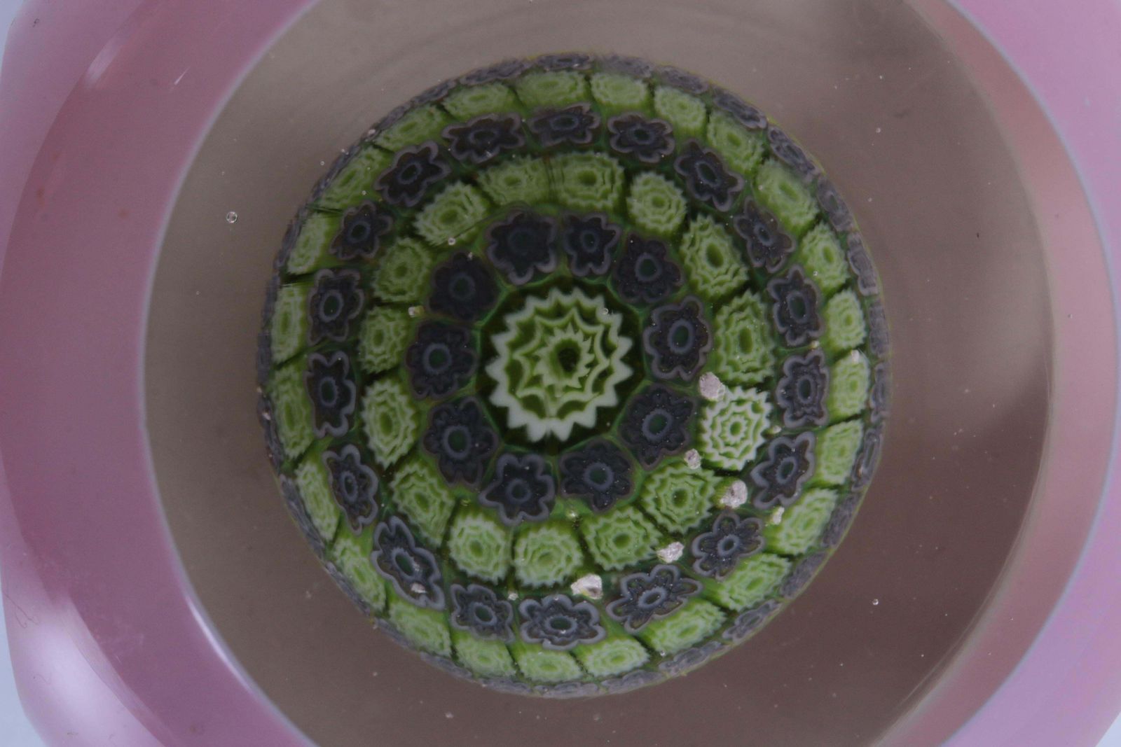 French Paperweight With Purple Flower Arrangement Of St. Louis, 1910 photo buy