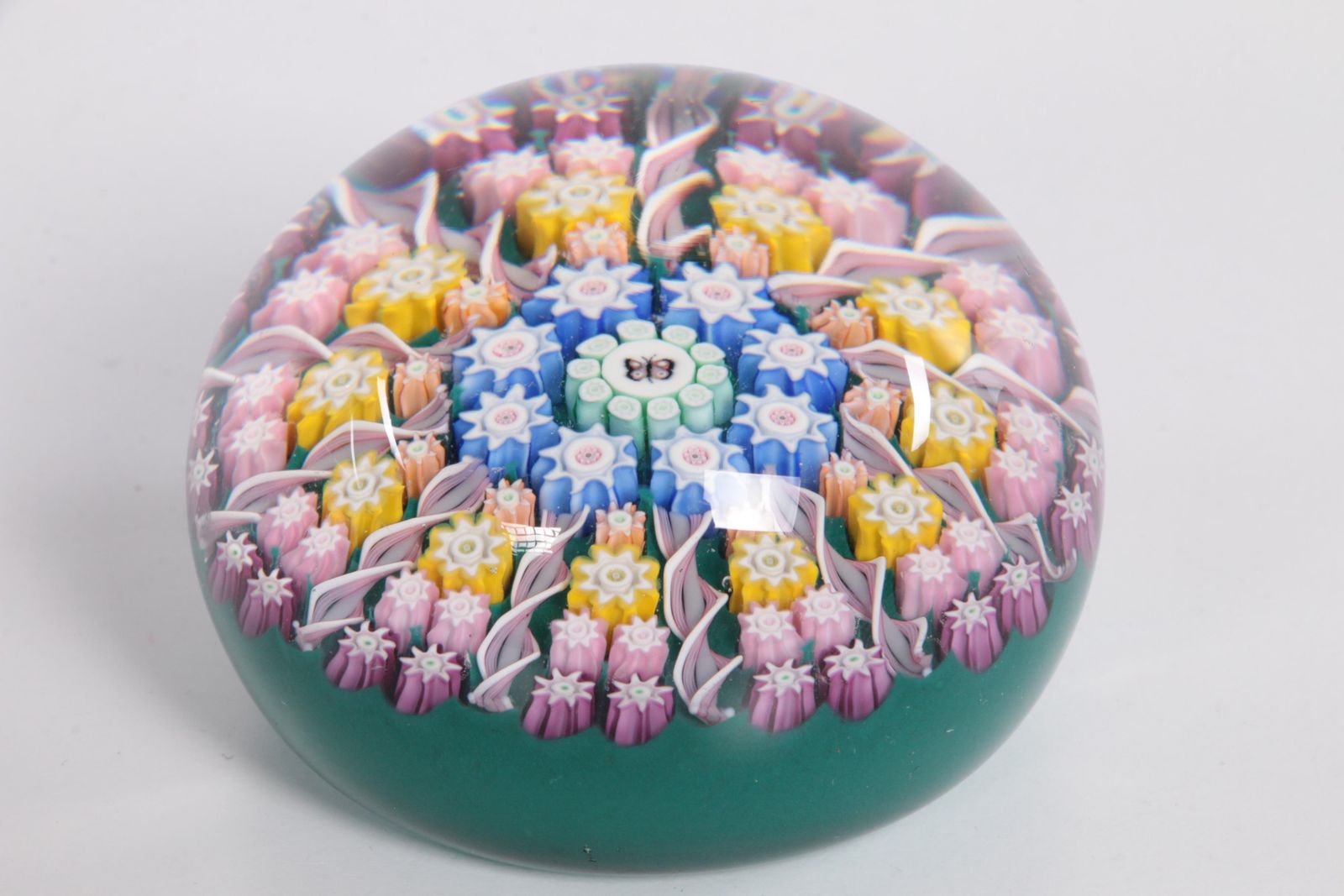 John Deacon Presse Papiers Millefiori With Radial Twist, 1975 photo buy