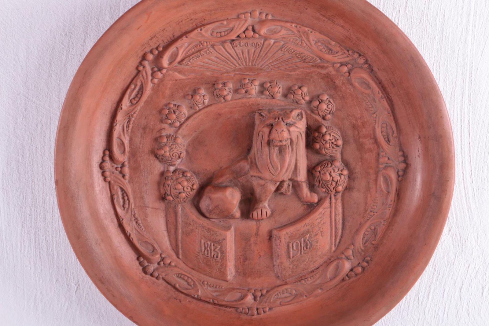 photo vinterior Rare Dutch  Wall Plate  100 Years Of Freedom 1813 1913 Orange House
