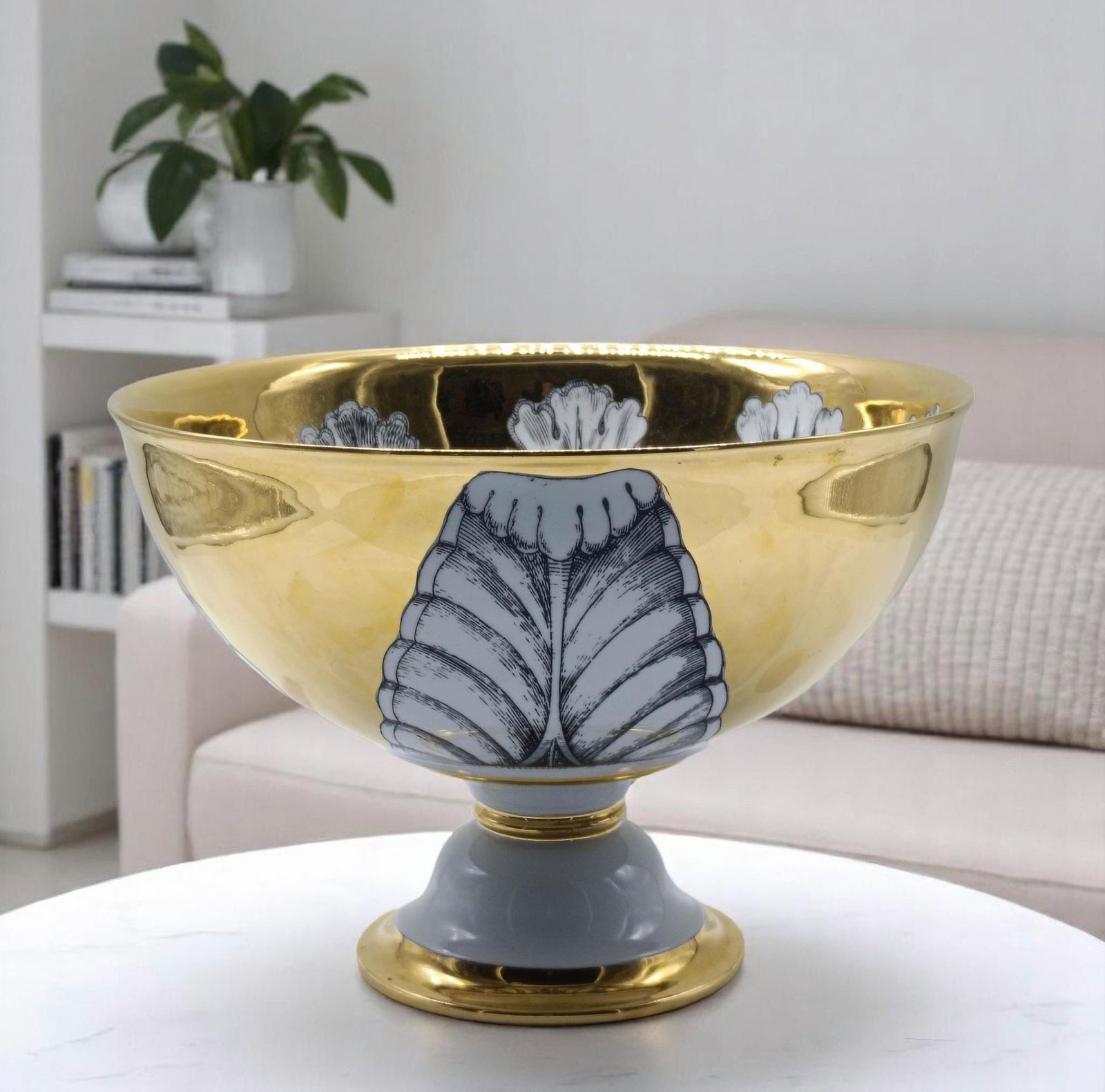 Home Decor Pietro Fornasetti Porcelain Centerpiece "Rosone," Italy 2000s photo