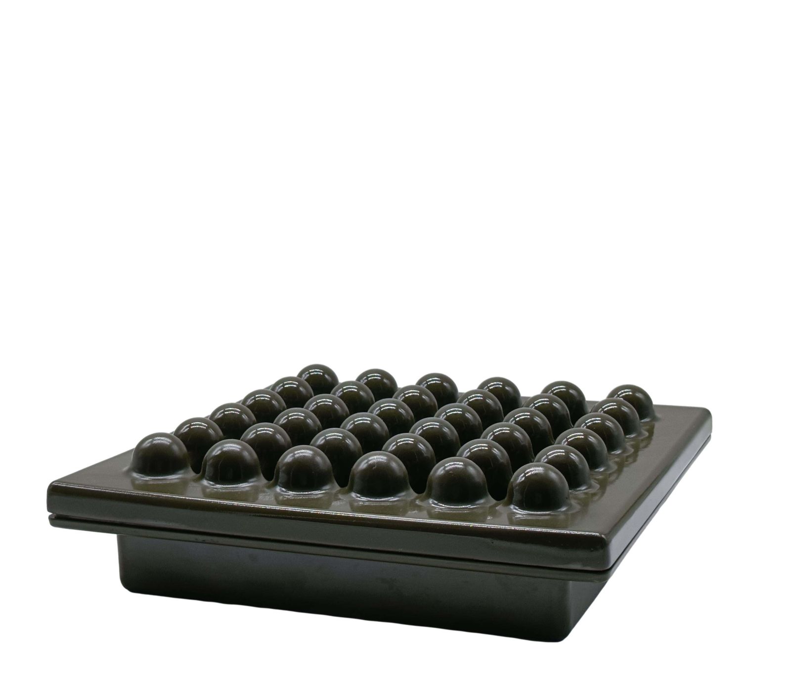 Ettore Sottsass Per Olivetti Synthesis Posacenere Verde "Sistema 45", Italia 70s photo furniture