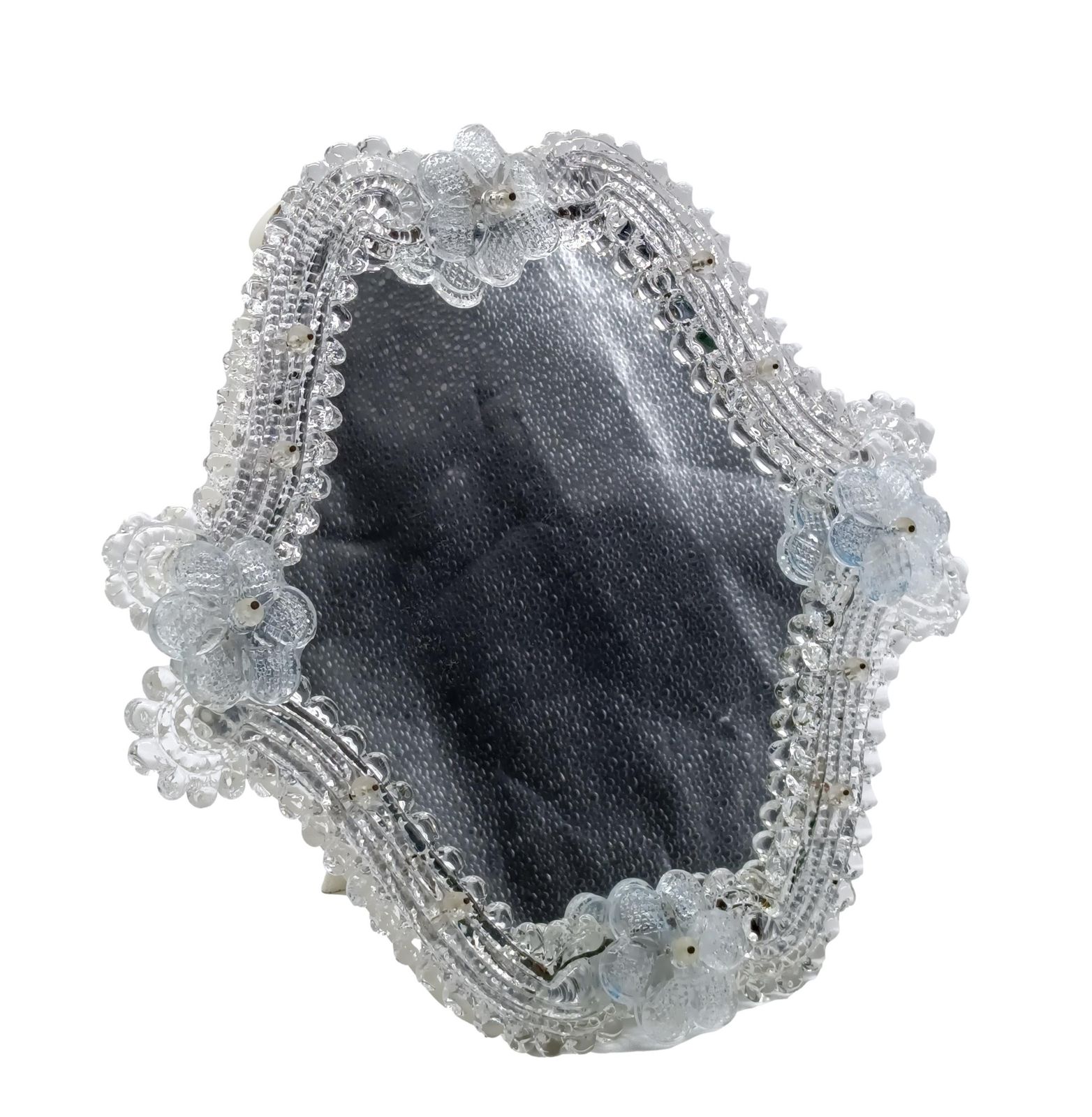 Barovier & Toso Attrib. Murano Glass Table Mirror, Italy 1950s photo 429.0
