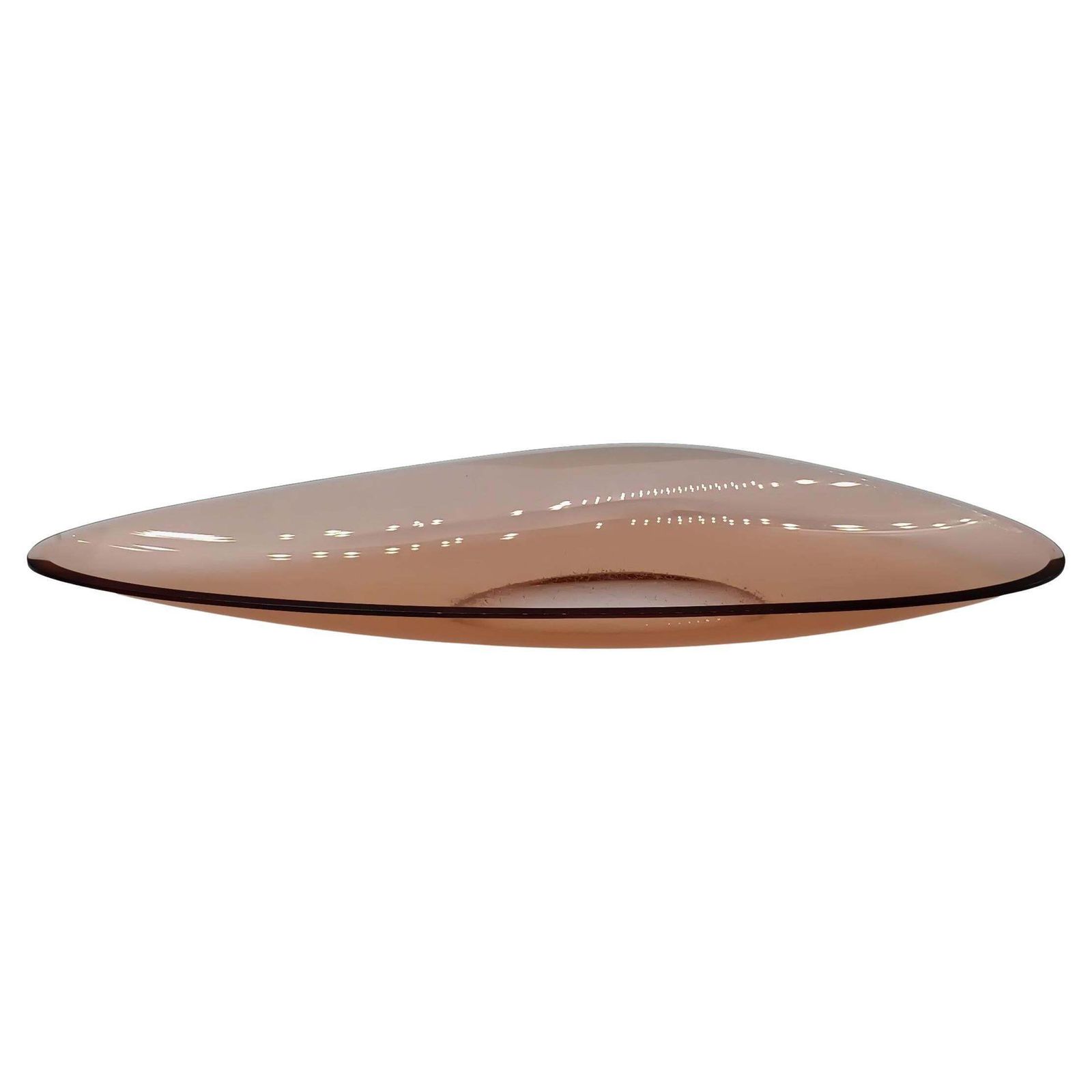 Fontana Arte Large Glass Centerpiece Mod.1639, Italy 1960s
