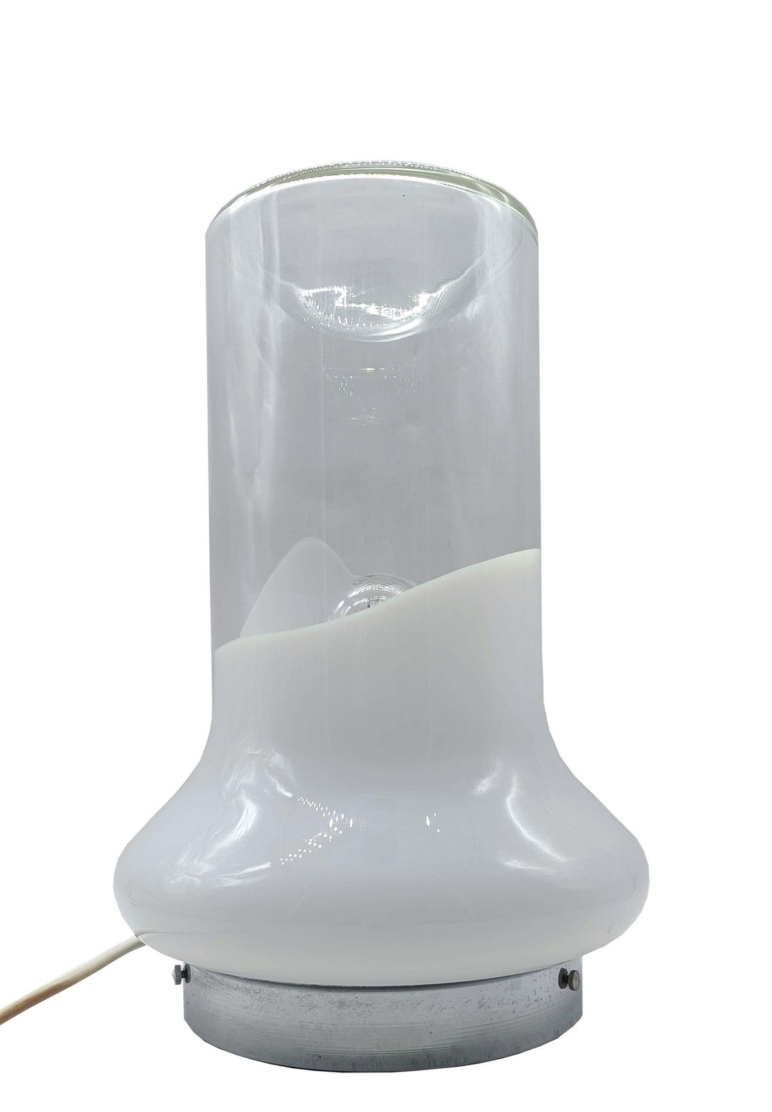 Roberto Pamio For Leucos Murano Glass Table Lamp, Italy 1970s photo furniture