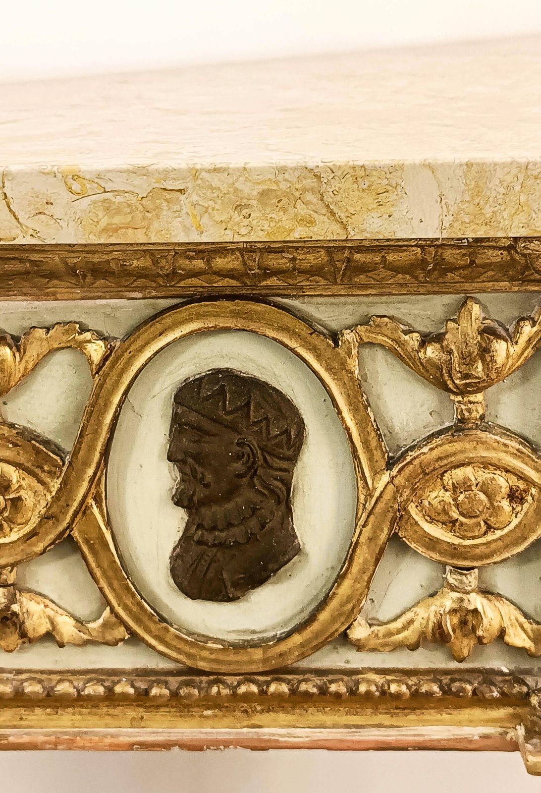 Pair Of Neoclassical Louis XVI Consoles In Wood And Marble, Italy 18th Century photo 20585.0