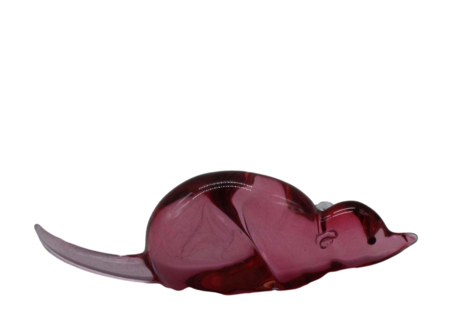 Archimede Seguso Pair Of Mice In Pink Murano Glass, Italy 1950s photo vinterior