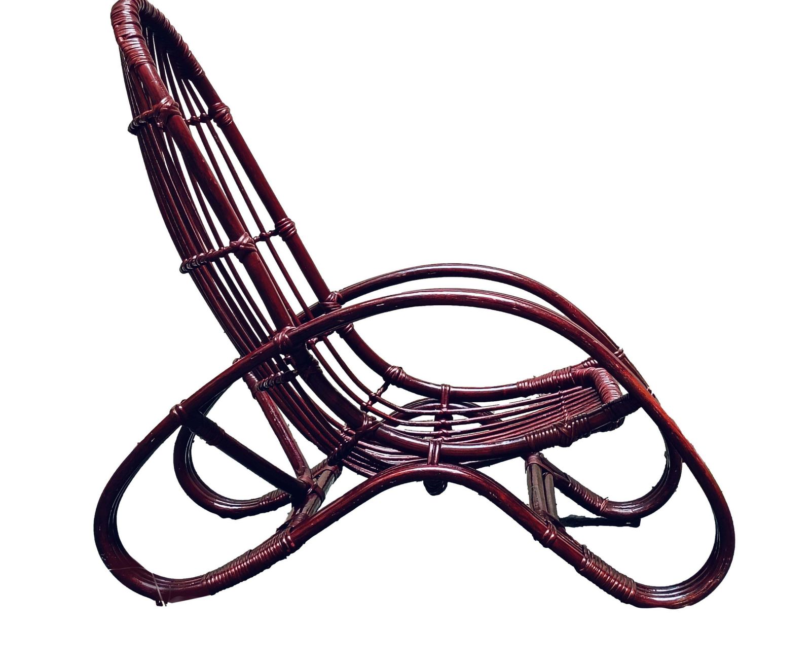 Tito Agnoli Rattan And Bamboo Lounge Chair, Italy, 1960s photo Furniture