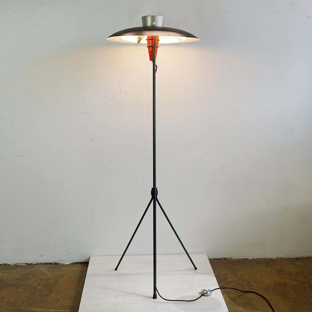 Mid Century Floor Lamp Nx38 By Louis Kalff For Philips Netherlands photo for sale