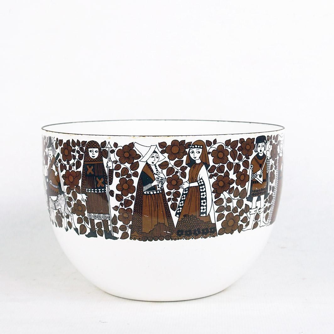 Scandinavian White Enamel Bowl By Kaj Franck For Finel Arabia Finland photo furniture