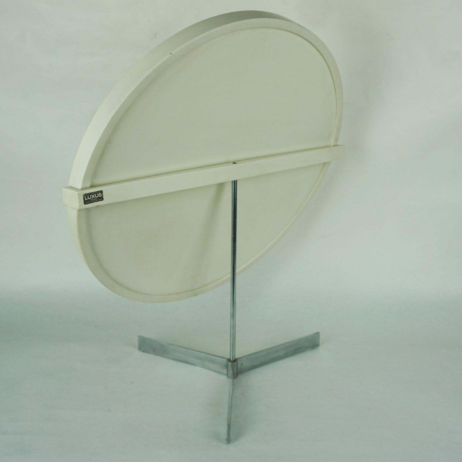 White Scandinavian Modern Table Mirror By U. And O. Kristiansson For Luxus photo Home Decor